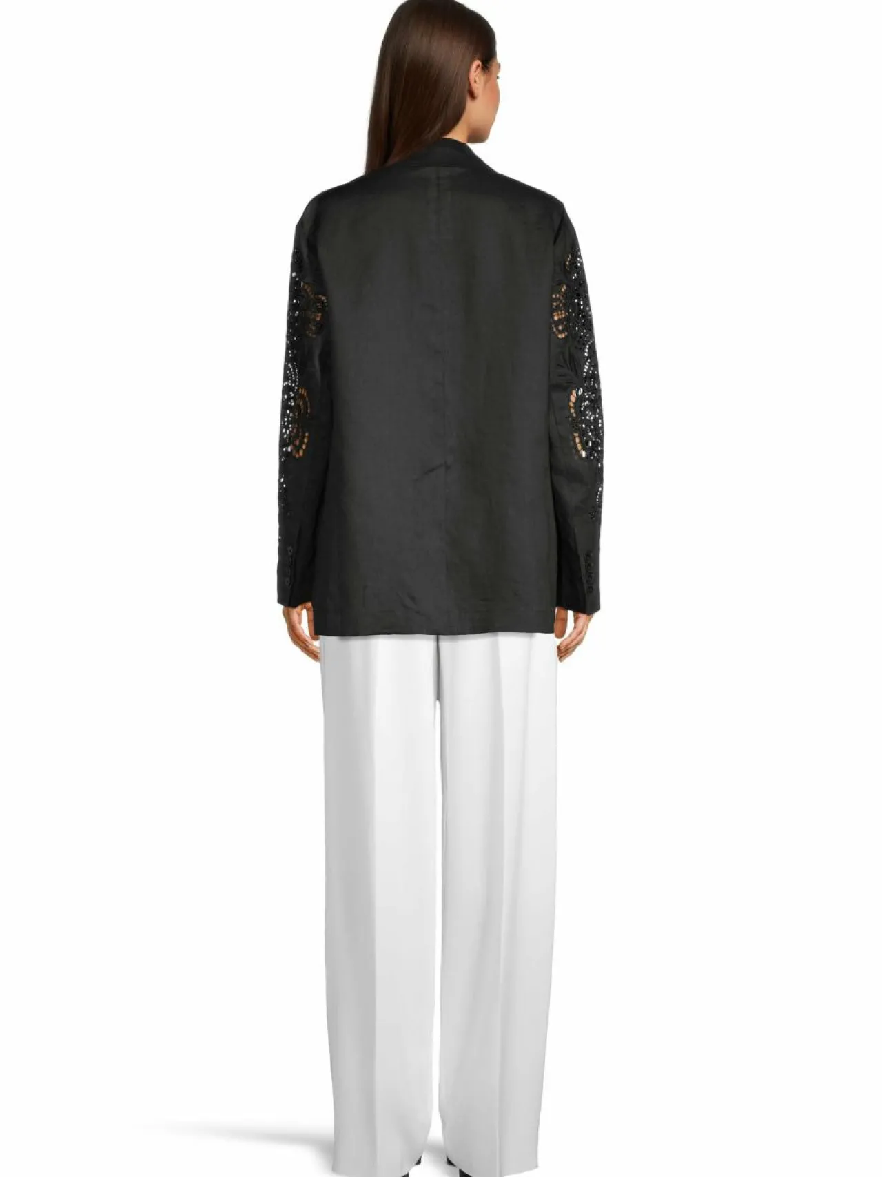 Takit<Max Mara Studio Angizia-pellavatakki 035 SCHWARZ