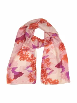 Huivit & Kaulaliinat<A+more Ankiita-silkkihuivi 50 x 180 cm PINK/RED