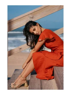 Mekot<Nakoa Annika Dress, BURNT ORANGE