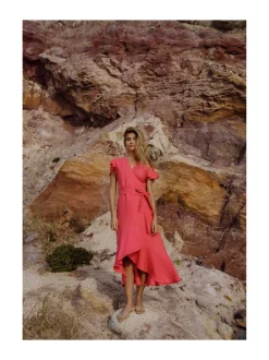 Nakoa Annika Dress, Sunset Coral^ Mekot