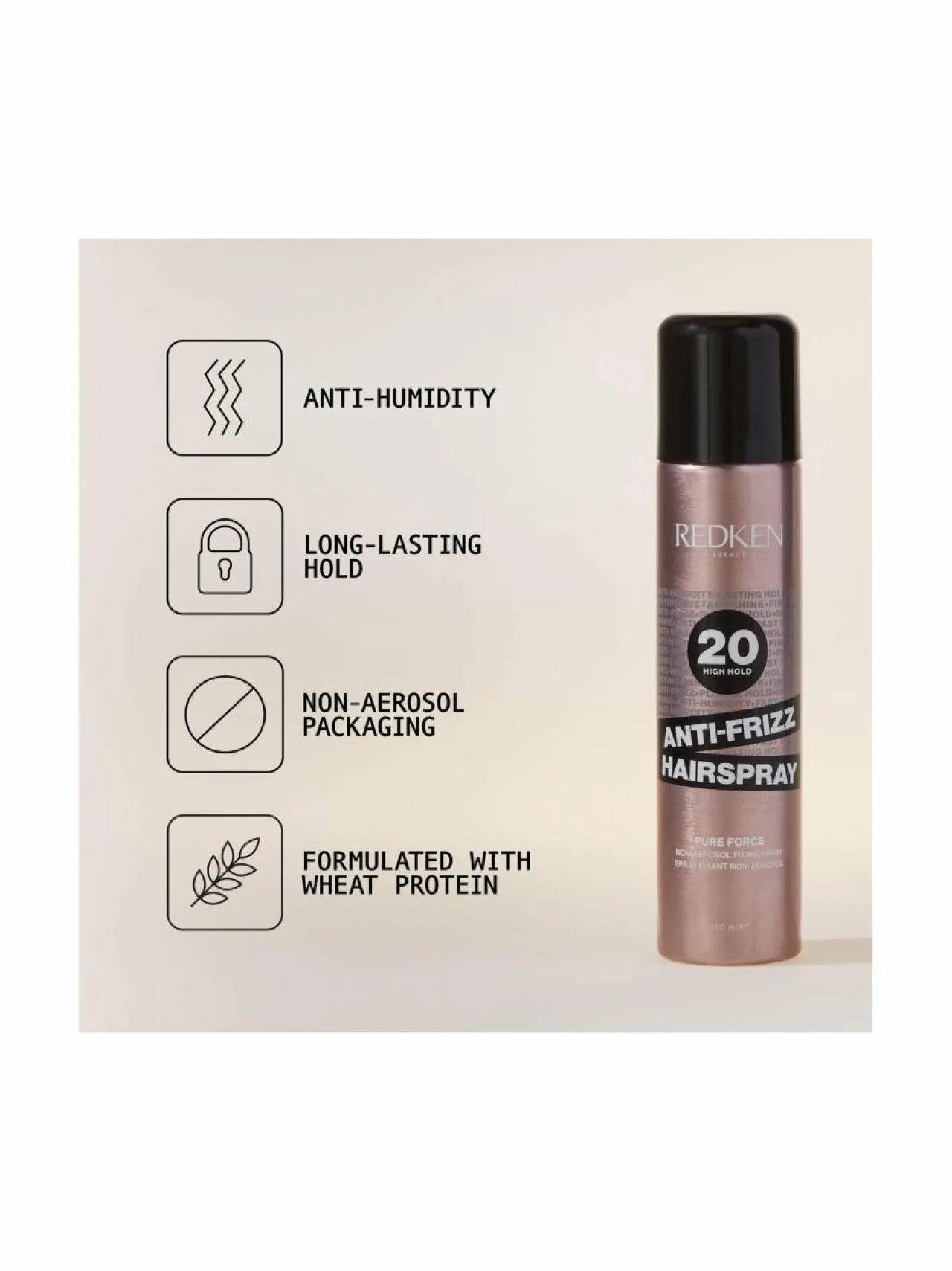 Muotoilu & Viimeistely<Redken Anti Frizz -aerosoliton hiuskiinne 250 ml