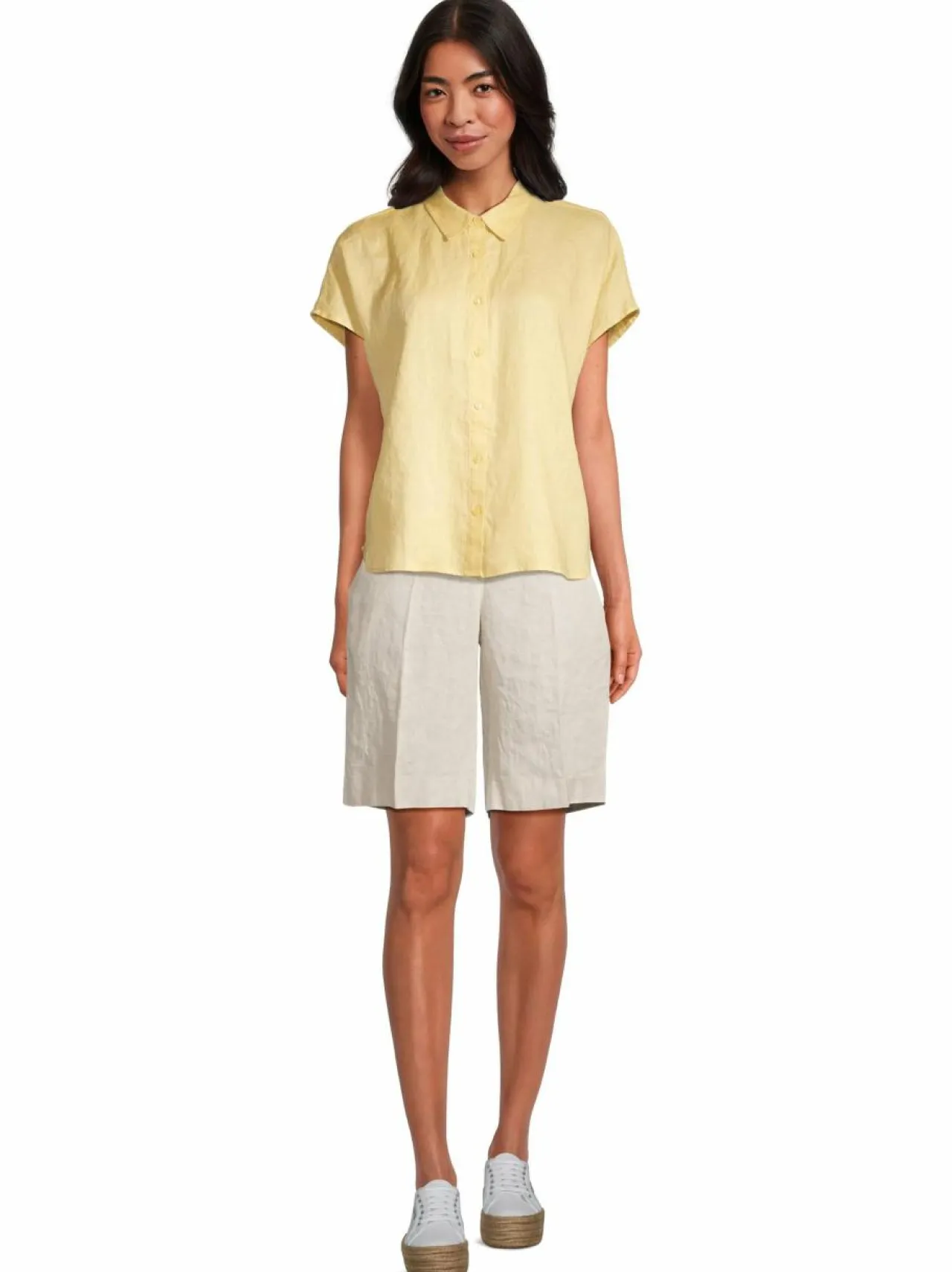 Paidat & Puserot<ESSENTIALS by Stockmann Antonella-pellavapaita LT.YELLOW