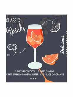 Keittiö- & Kattaustekstiilit<Paper+Design Aperole-servetit 24 cm, 20 kpl BLACK