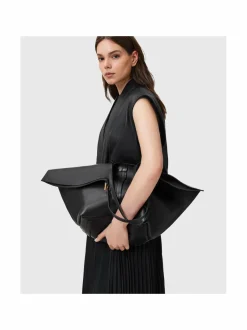 Käsilaukut<All Saints Ara E/W Tote -nahkalaukku BLACK