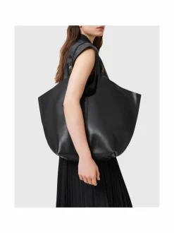 Käsilaukut<All Saints Ara E/W Tote -nahkalaukku BLACK