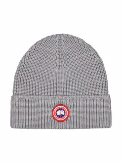 Urheiluasusteet<Canada Goose Arctic Disc Rib Toque -merinovillapipo 115 HEATHER GREY GRIS CHINE