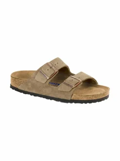 BIRKENSTOCK Arizona Soft Footbed -mokkanahkasandaalit, kapea lesti^ Sandaalit