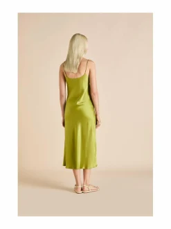 Yö- & Oloasut<Olivia von Halle Artemis-silkkiyömekko OLIVE
