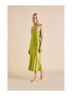 Yö- & Oloasut<Olivia von Halle Artemis-silkkiyömekko OLIVE