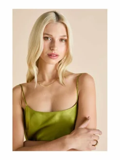 Yö- & Oloasut<Olivia von Halle Artemis-silkkiyömekko OLIVE