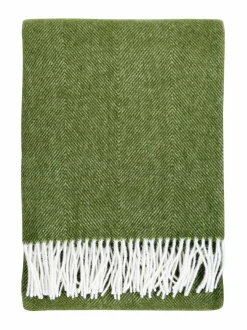 Huovat & Päiväpeitot<Lapuan Kankurit Arvo-villahuopa 130 x 180 cm 4 WHITE-OLIVE