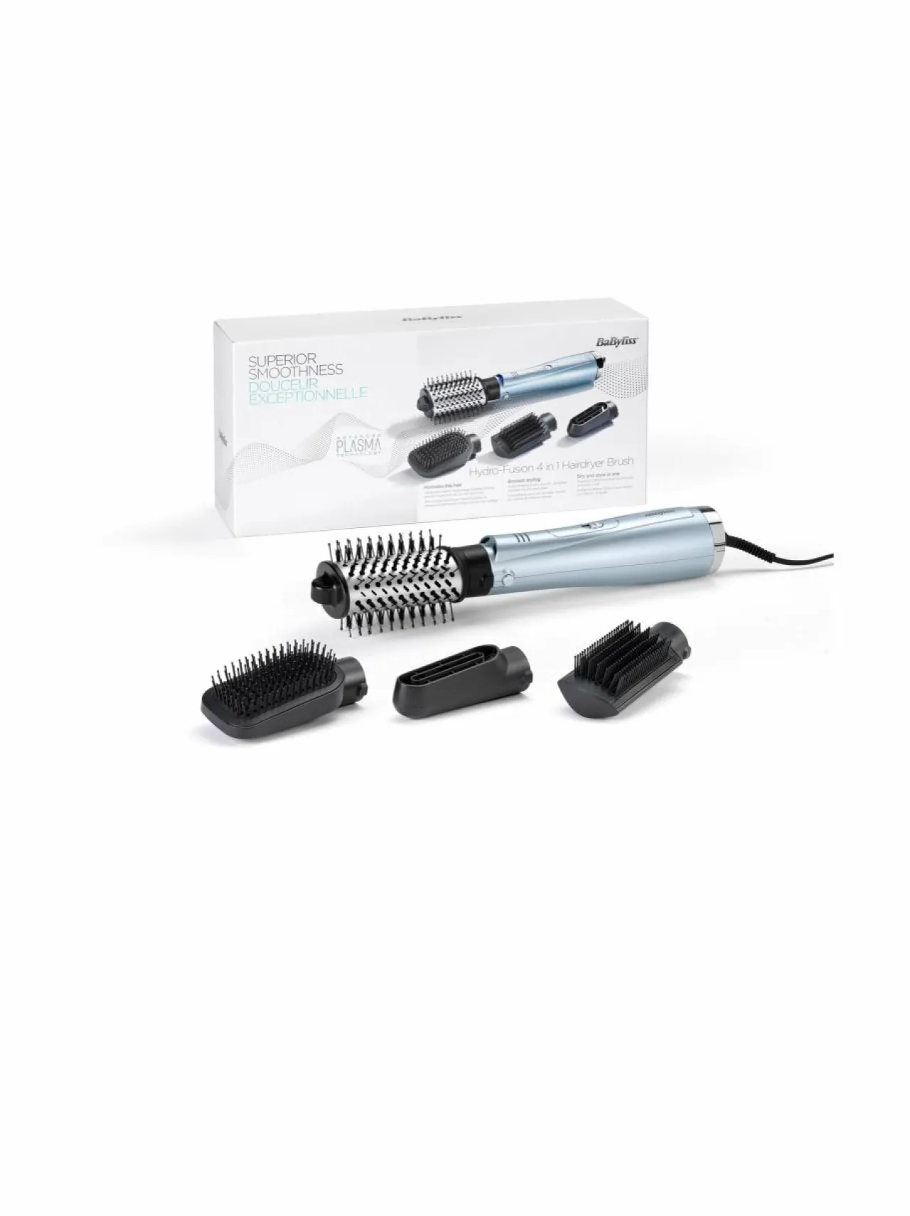 Hiustenhoitolaitteet|Hiustenhoito<Babyliss AS774E Hydro Fusion Smooth & Shape -hiustenkuivausharja BLUE