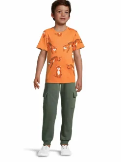 T-Paidat<Bogi Asko-luomupuuvillapaita ORANGE AOP