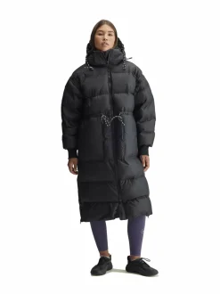 Urheilutakit<adidas by Stella McCartney aSMC Long Puffa -toppatakki IX3081 BLACK