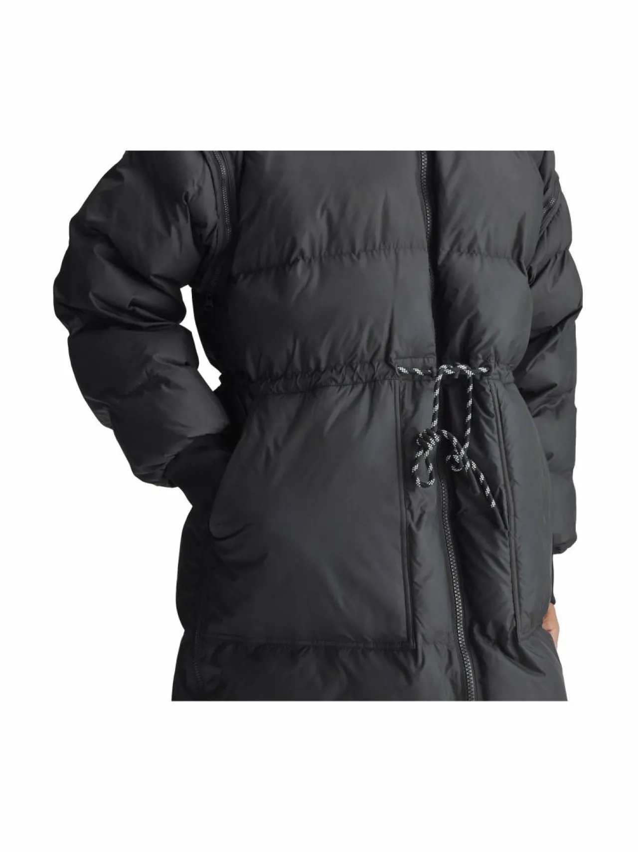 Urheilutakit<adidas by Stella McCartney aSMC Long Puffa -toppatakki IX3081 BLACK