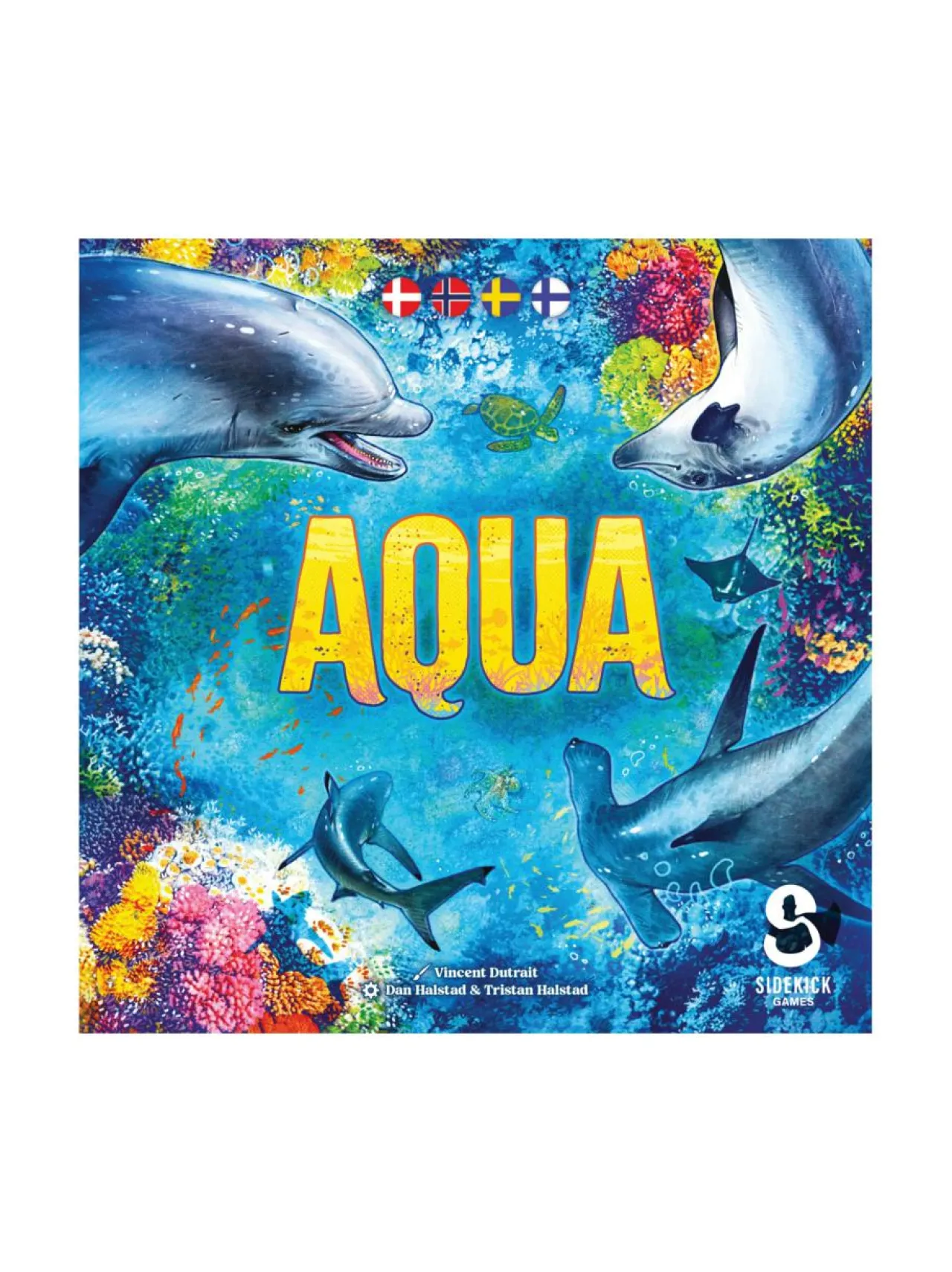 Pelit<ASMODEE lautapeli Aqua (suomenkielinen ja ruotsikielinen)