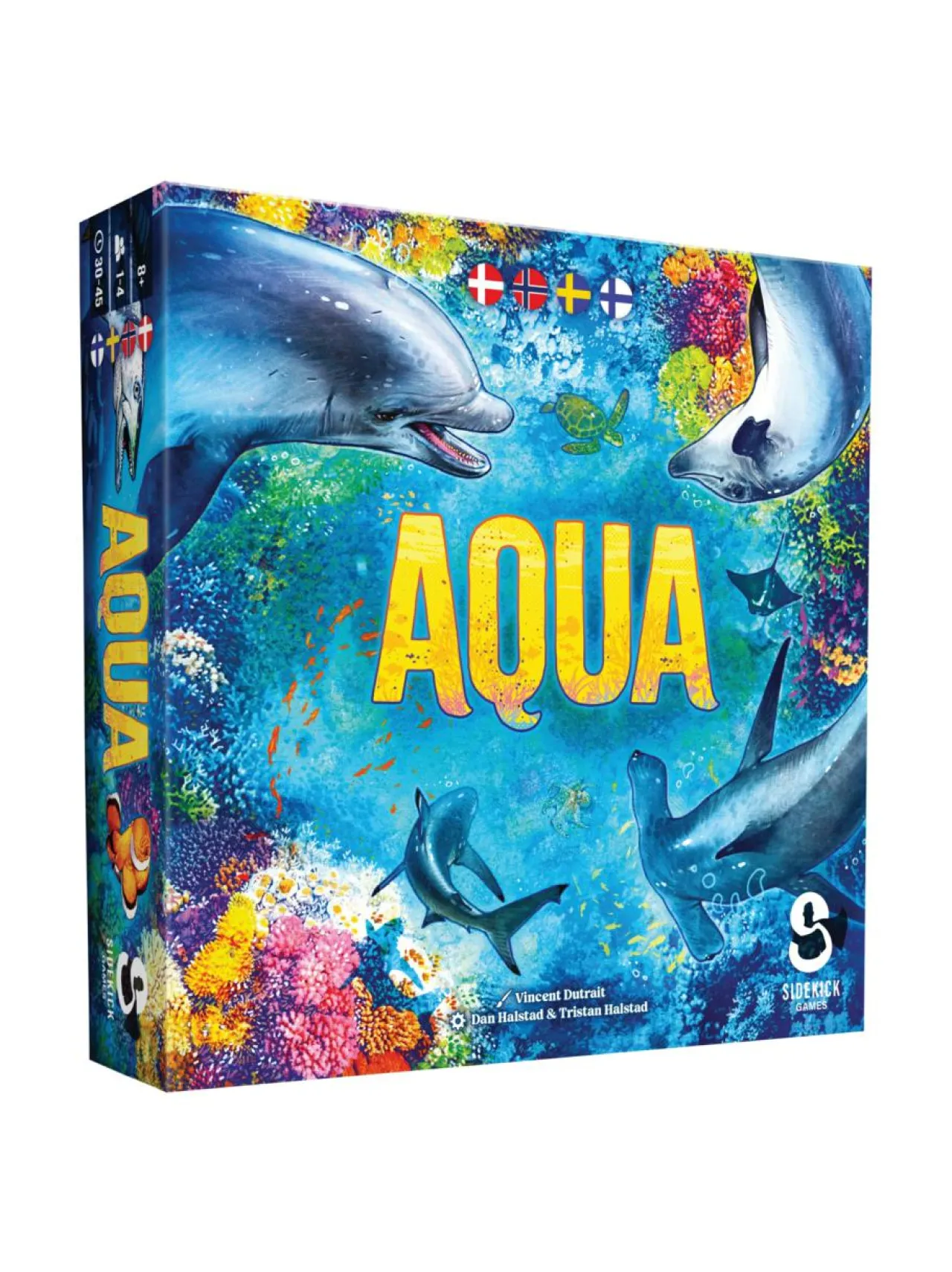 Pelit<ASMODEE lautapeli Aqua (suomenkielinen ja ruotsikielinen)