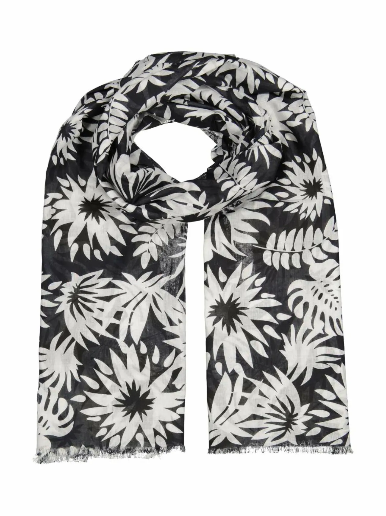 Huivit & Kaulaliinat<A+more Athensis -puuvillahuivi BLACK/WHITE