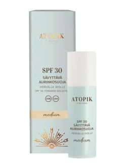 Ihonhoito<ATOPIK SPF 30 Sävyttävä Aurinkosuoja Medium, 30 ml