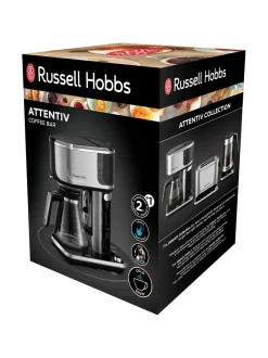 Kahvin- & Vedenkeittimet<Russell Hobbs Attentiv Coffee Bar -yhdistelmäkahvinkeitin STEEL