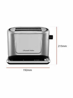 Leivänpaahtimet<Russell Hobbs Attentiv Toaster -leivänpaahdin STEEL