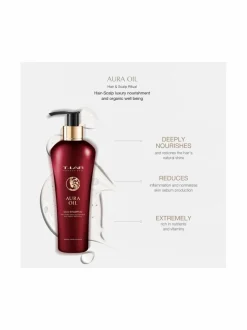Lahjapakkaukset<T-LAB Professional Aura Oil Ritual Set -lahjapakkaus kuiville hiuksille, 3 tuotetta