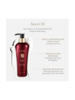Lahjapakkaukset<T-LAB Professional Aura Oil Ritual Set -lahjapakkaus kuiville hiuksille, 3 tuotetta