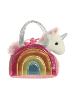 Pehmolelut<FANCY PALS AURORA pehmoyksisarvinen laukussa, 17 cm