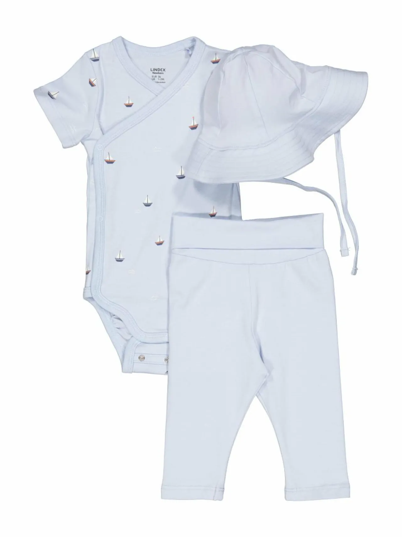Lindex Baby Starter Kit - aloituspakkaus vauvalle 3-osainen^ Bodyt & Potkupuvut