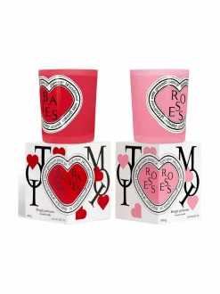 Tuoksupakkaukset<Diptyque Baies & Roses duo -kynttiläsetti