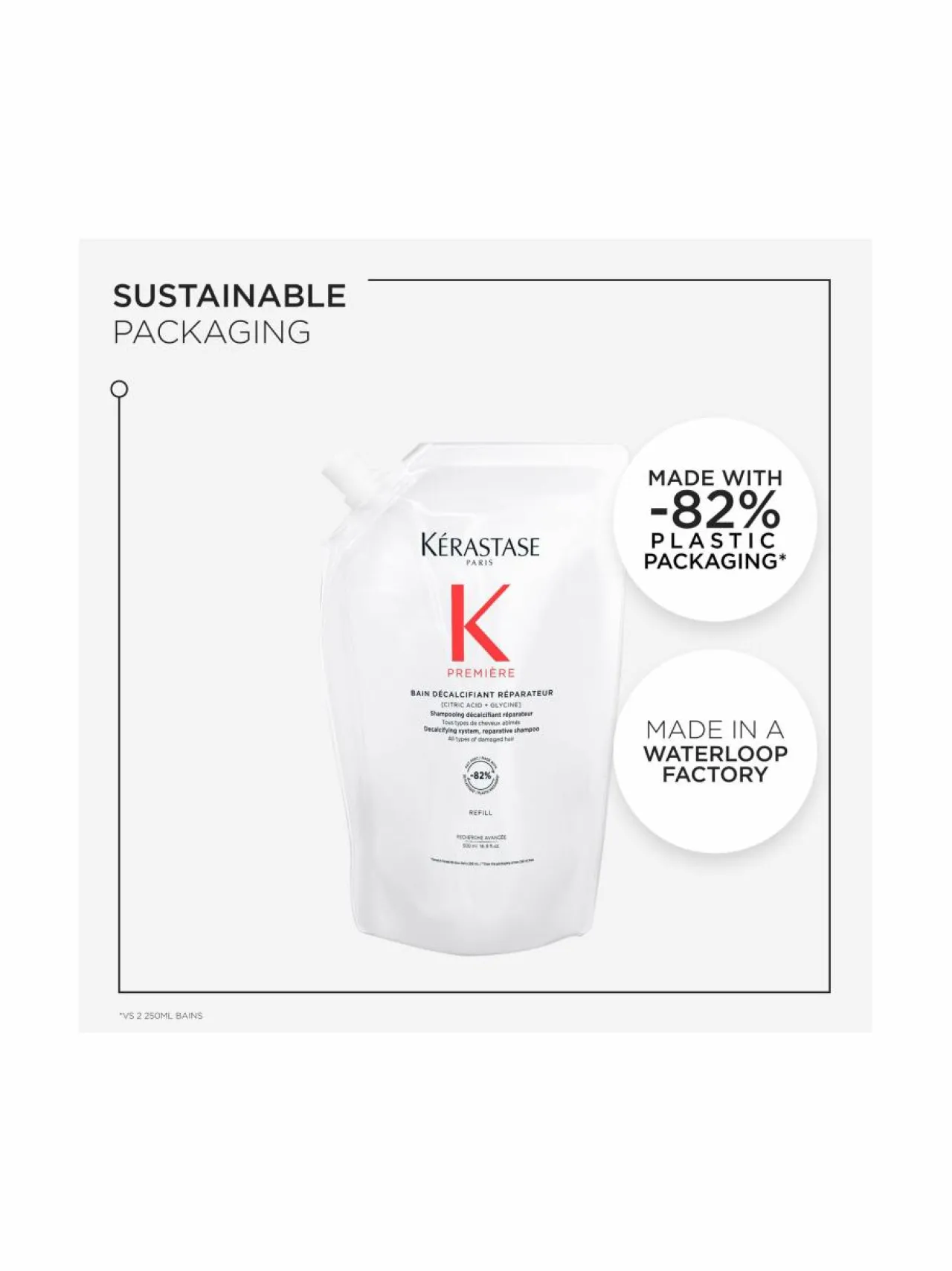 Kerastase Bain Décalcifiant Réparateur Refil -korjaava shampoo, täyttöpakkaus, 500ml^ Hiustenhoitotuotteet