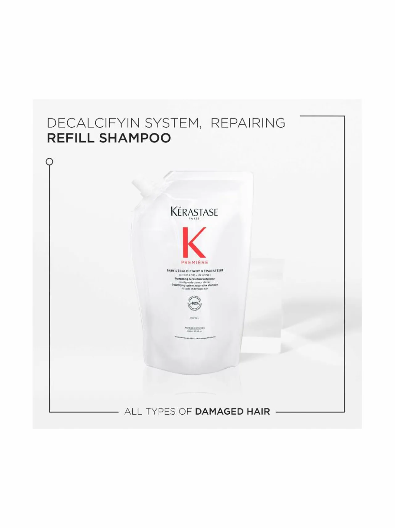 Kerastase Bain Décalcifiant Réparateur Refil -korjaava shampoo, täyttöpakkaus, 500ml^ Hiustenhoitotuotteet