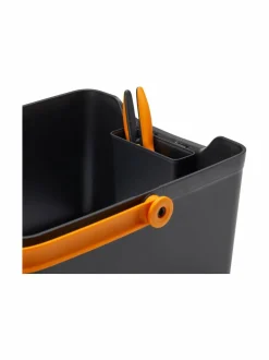 Työkalut<Fiskars Balcony-puutarhatyökalulaatikko BLACK