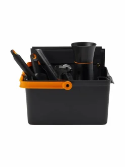 Työkalut<Fiskars Balcony-puutarhatyökalulaatikko BLACK