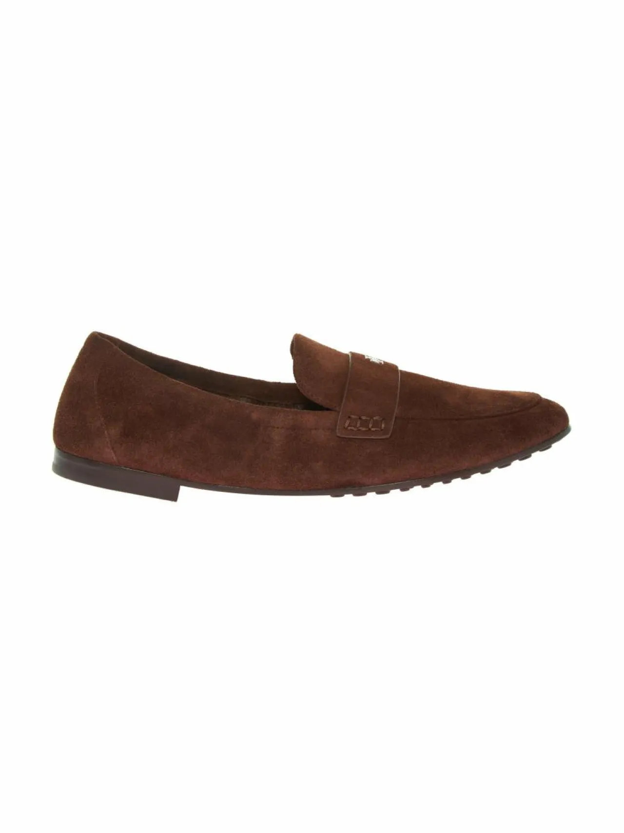 Kävelykengät & Loaferit<Tory Burch Ballet Loafer -mokkanahkakengät DARK COCOA