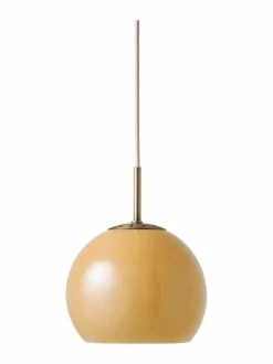 Kattovalaisimet<Frandsen Ball-lasinen riippuvalaisin Ø 18 cm AMBER