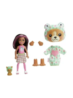 BARBIE Chelsea Cutie Reveal -koiranpentu sammakkopuvussa^ Nuket & Nuken Tarvikkeet