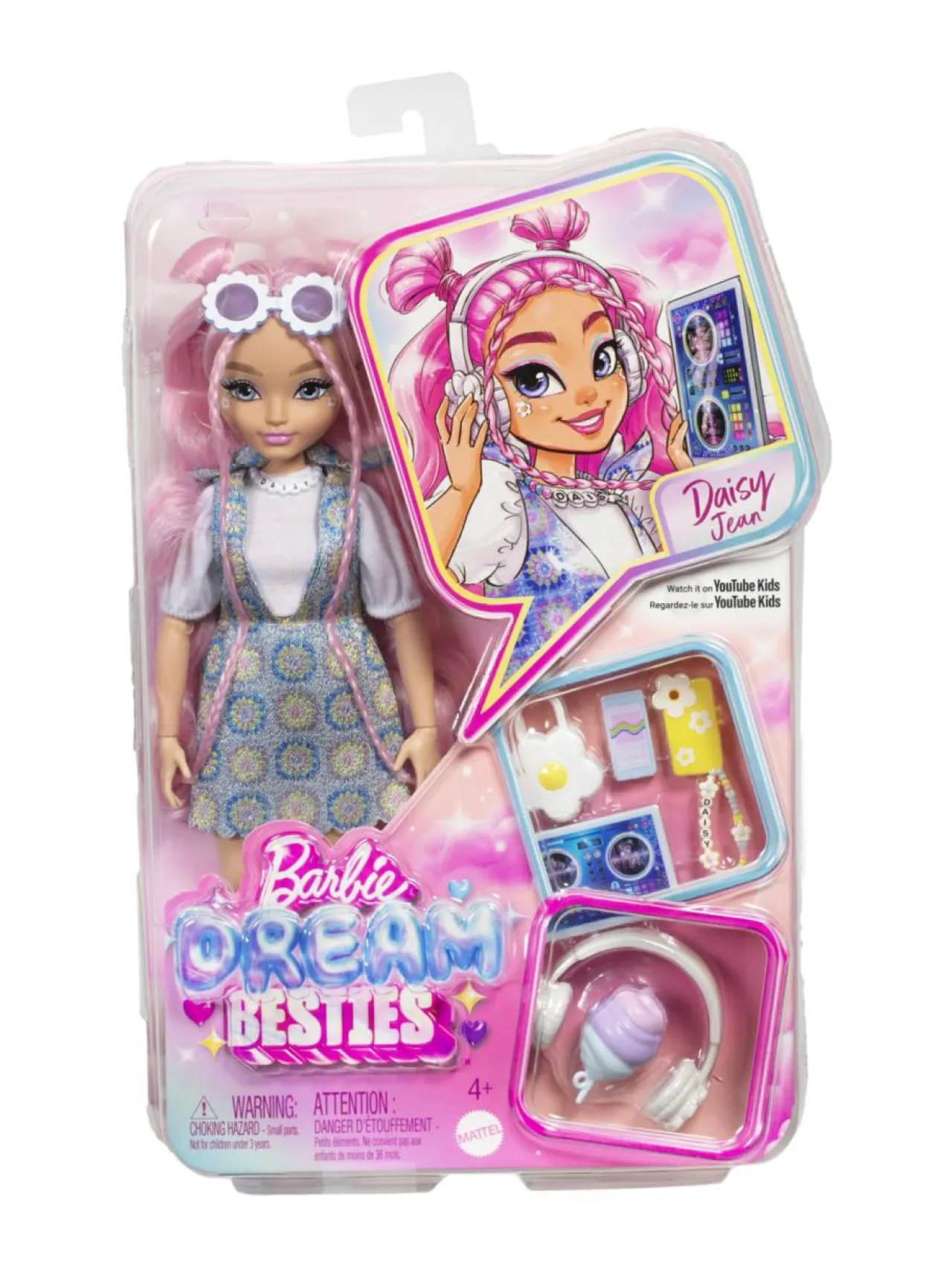 BARBIE Dream Besties -nukke Daisy^ Nuket & Nuken Tarvikkeet