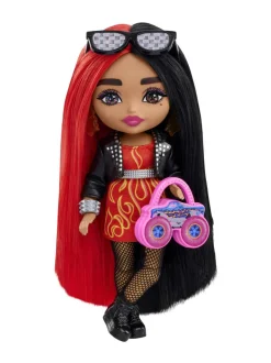 Nuket & Nuken Tarvikkeet<BARBIE Extra Mini Doll - Red/Black Hair