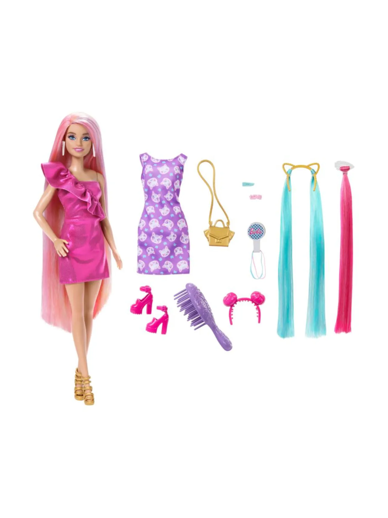 BARBIE kissakampauksen hiusnukke 21,6 cm^ Nuket & Nuken Tarvikkeet