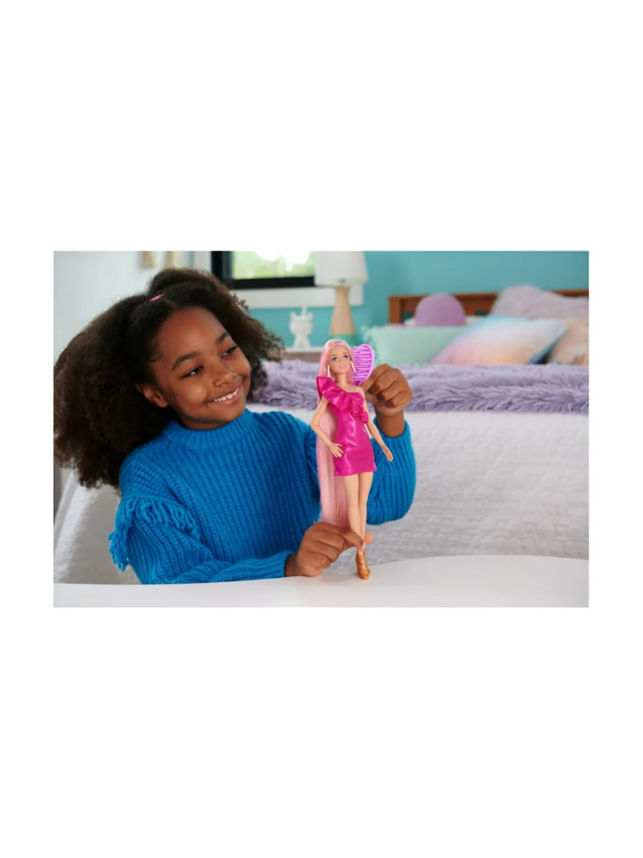 BARBIE kissakampauksen hiusnukke 21,6 cm^ Nuket & Nuken Tarvikkeet