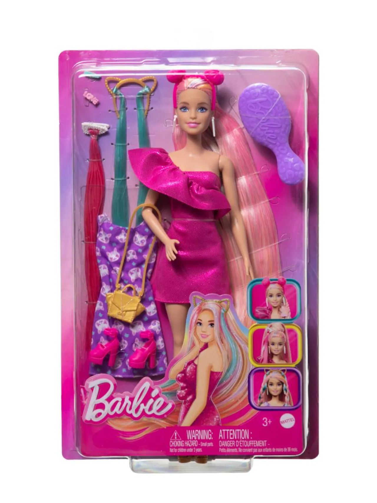BARBIE kissakampauksen hiusnukke 21,6 cm^ Nuket & Nuken Tarvikkeet