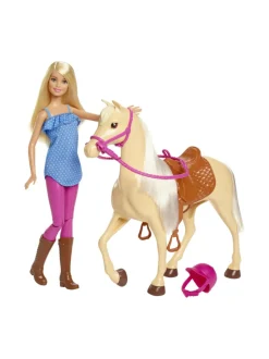 Nuket & Nuken Tarvikkeet<BARBIE nukke ja hevonen