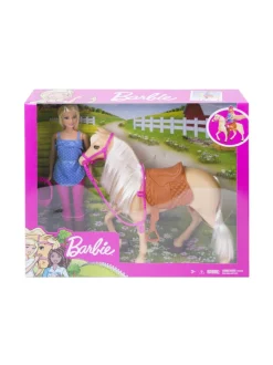 Nuket & Nuken Tarvikkeet<BARBIE nukke ja hevonen