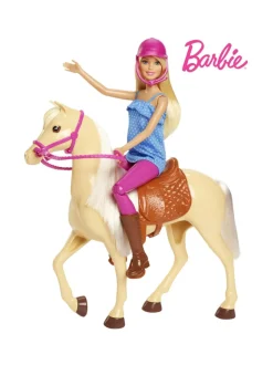 Nuket & Nuken Tarvikkeet<BARBIE nukke ja hevonen