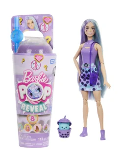 BARBIE ️ Pop! Reveal kuplatee yllätysnukke - Taro-maitotee 28 cm^ Nuket & Nuken Tarvikkeet