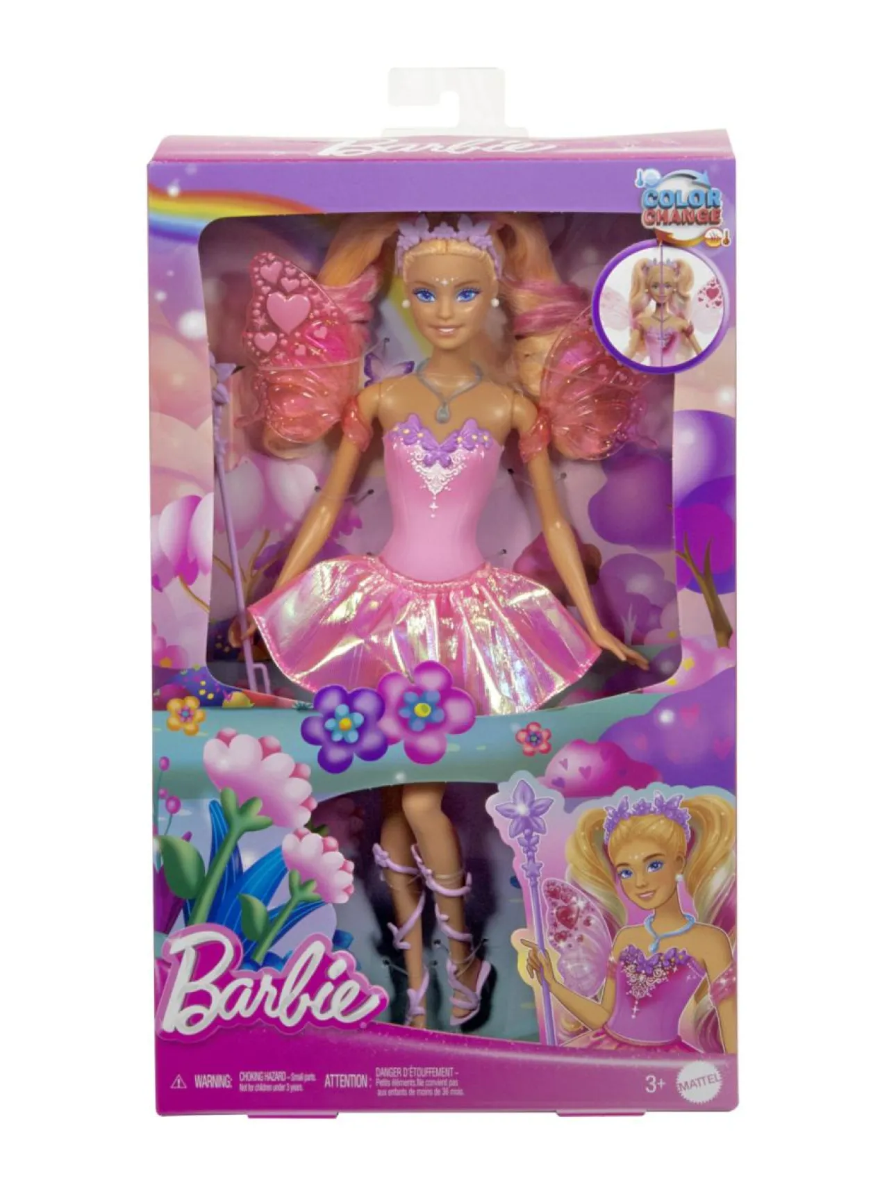 BARBIE väriä vaihtava keijunukke^ Nuket & Nuken Tarvikkeet
