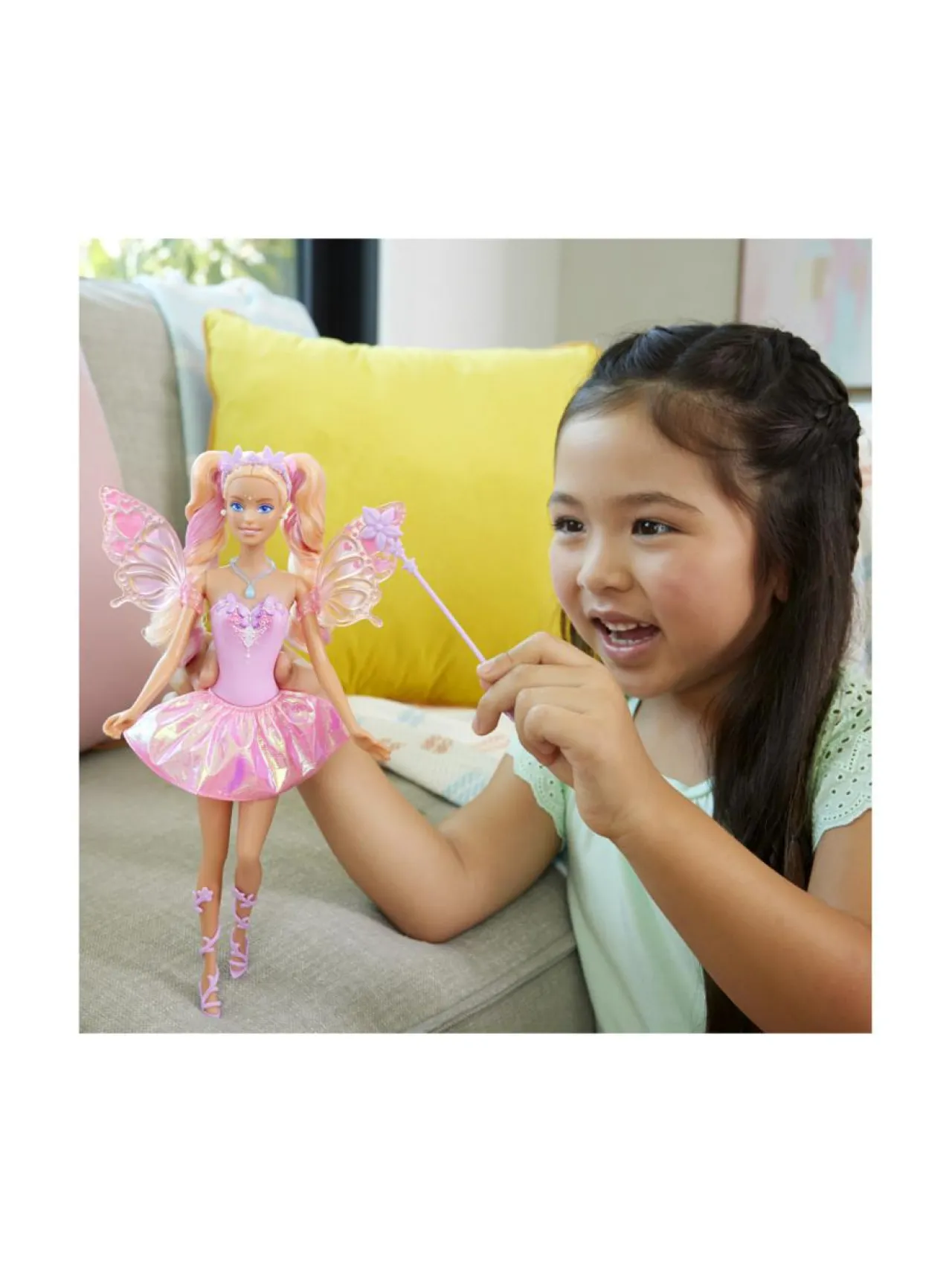 BARBIE väriä vaihtava keijunukke^ Nuket & Nuken Tarvikkeet