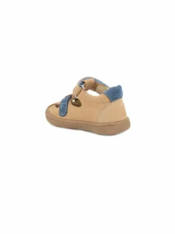 Sandaalit<Primigi Barefoot-nahkasandaalit COGNAC-BLUE