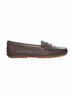 Kävelykengät & Loaferit<Lauren Ralph Lauren Barnsbury Driver -nahkakengät DARK HICKORY